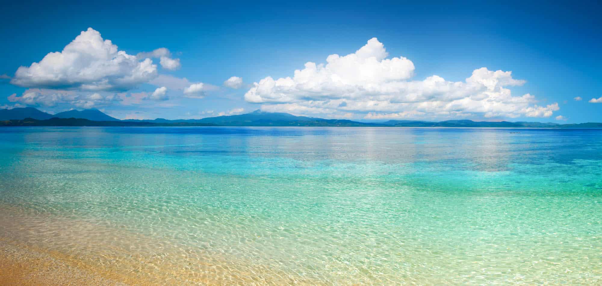 Crystal clear water in North Sulawesi