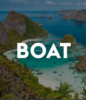 Raja Ampat with BOAT text on it